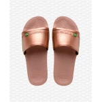 Havaianas Slide Brasil Rose/Gloden Blush Size 33-34