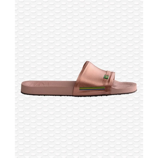 Havaianas Slide Brasil Rose/Gloden Blush Size 39-40