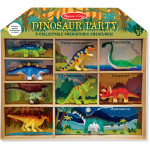 Melissa & Doug Dinosaur Party Play Set - 9 Collectible Miniature Dinosaurs In A Case