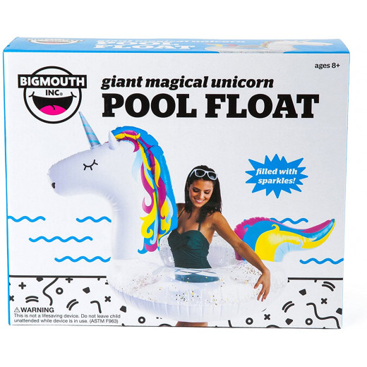 BigMouth Giant Sparkling Unicorn Pool Float