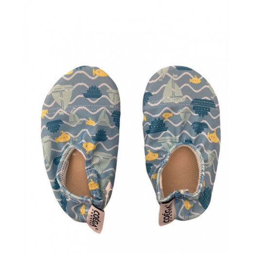 أحذية السباحة والشاطئ كويغا Eur (21-23)،ازرق واصفر