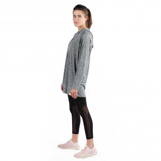 RB Women's Squat Hoodie , Free Size, Medium Grey