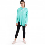 RB Women's Squat Hoodie , Free Size, Aquamarine