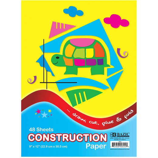 Bazic Construction Paper 48 Sheets