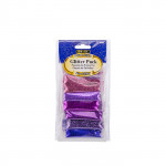 Bazic 6 Purple Color Glitter Pack (2g)