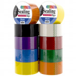 Bazic Colored Packing Tape, Assorted Colors