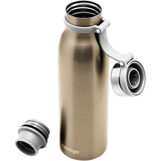 Contigo Autoseal Matterhorne Couture Vacuum Insulated Stainless Steel Bottle, 590 ml, gold