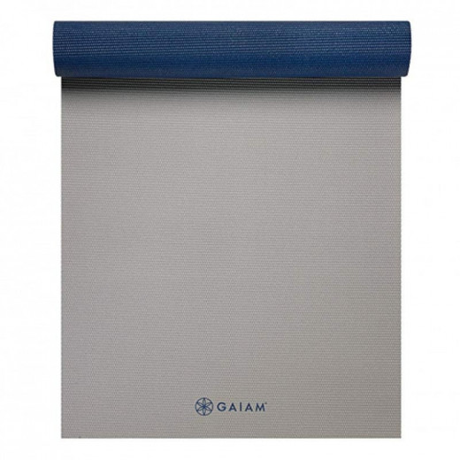Gaiam 6mm Premium 2-color Yoga Mat Icy Frost