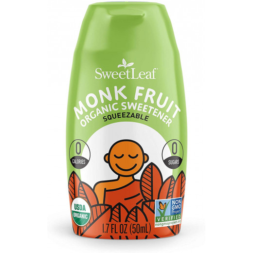Sweetleaf Organic Monk Fruit Liquid Unflavored, 50 ml
