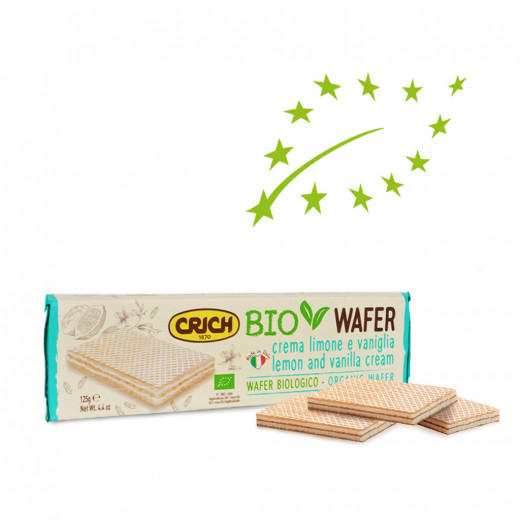 Crich Organic Lemon Vanilla Wafer 125g