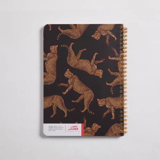 Mofkera Wire Cheetah Notebook Wire (Stay wild) A6 Size