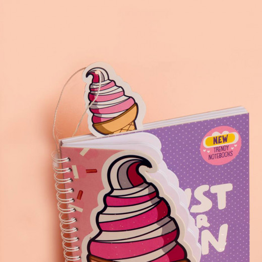 Mofkera Trendy Wire Notebook Ice Cream 15 x 18 CM