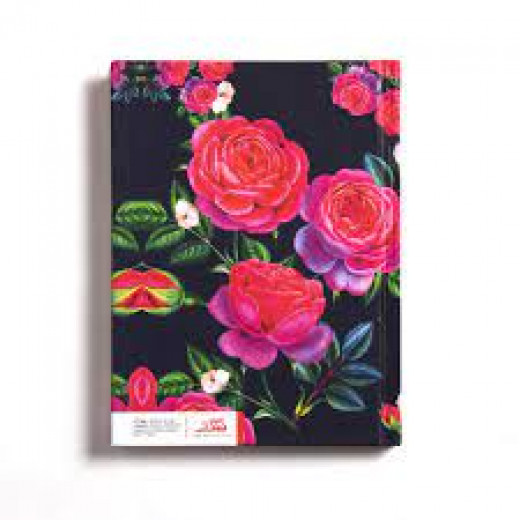 Mofkera Floral Arabic Notebook Hardcover Full of Yasmin A6 Size