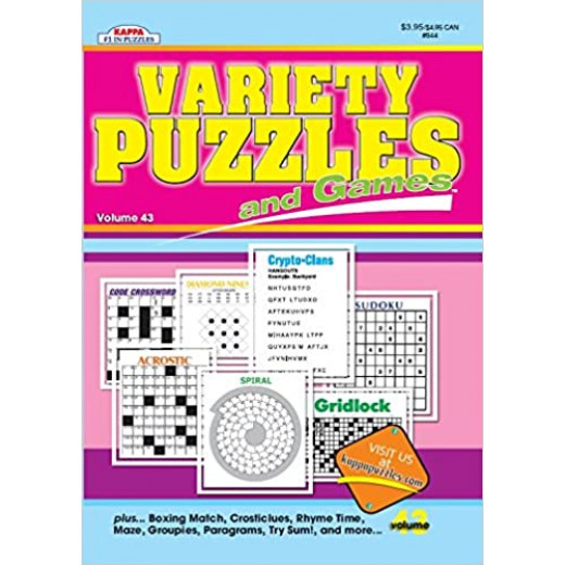 Kappa Variety Puzzles & Games Book