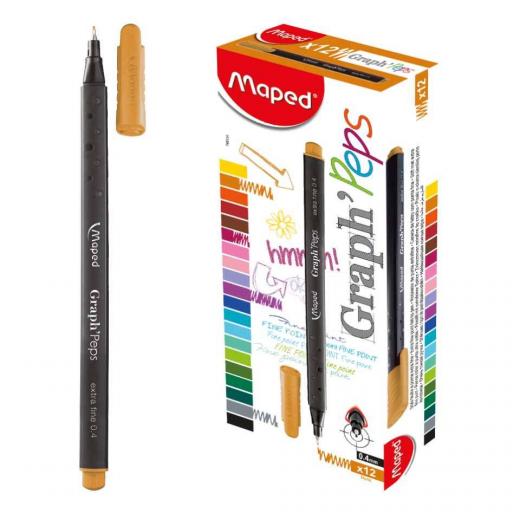 Maped Graph'Peps Fineliner 0.4mm Dune, 1 Piece