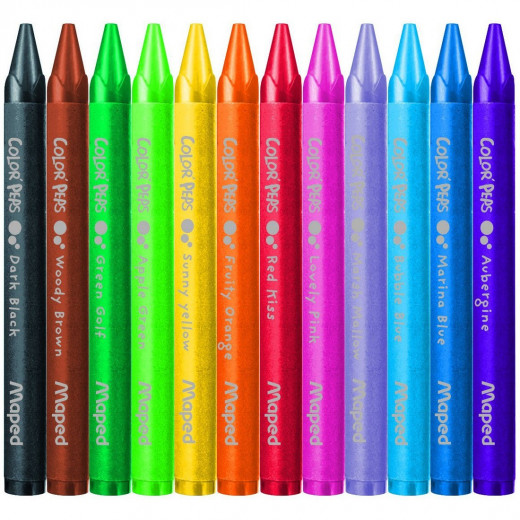 Maped Color' Peps Wax Crayons 24 Pcs