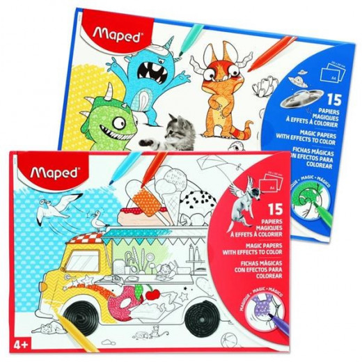 Magic Colouring Sheets 15 A4 Maped