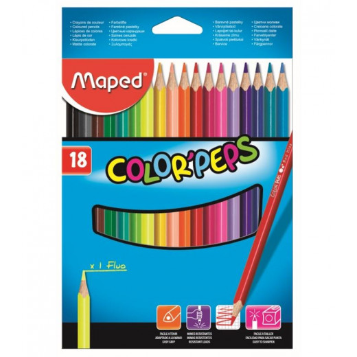 Maped Color Peps 18 Color Pencils