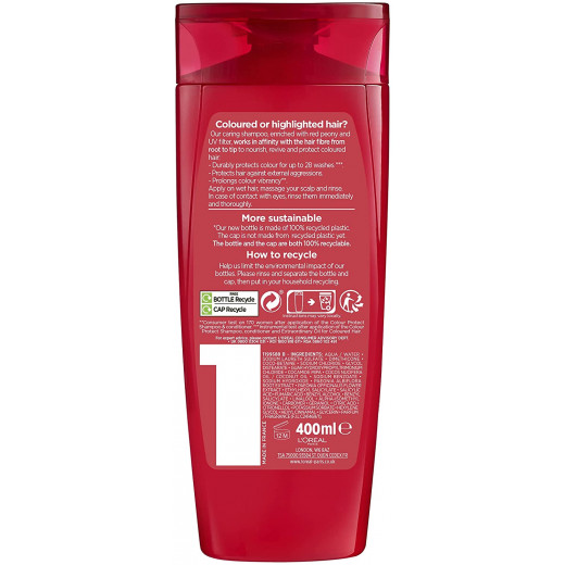 L'Oreal Paris Elvive Color Protect Shampoo, 400 Ml