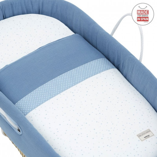 Cambrass - Quilted Basket Astra Blue 39x80x25 cm