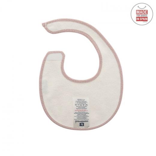 Cambrass Round Bib Velcro Sky Pink 16x19x1 Cm