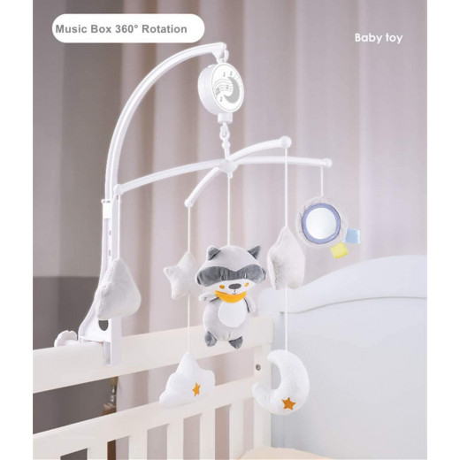 Konig Raccoon Musical Cot Mobile