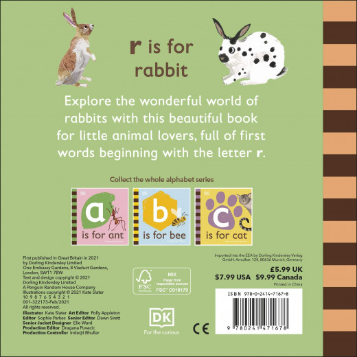 Dk Books Publisher Book: ( R ) Is For Rabbit