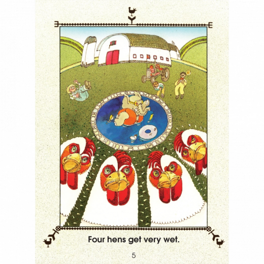 School Zone Nine Men Chase a Hen - Level 1 Start to Read!® Book