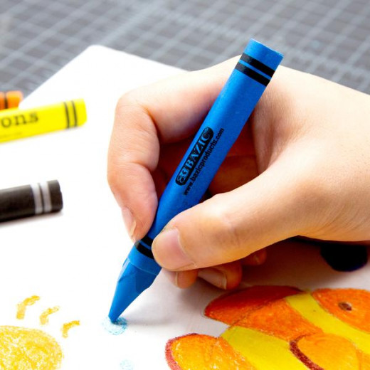 قلم تلوين على شكل مثلث عالي الجودة مكون من 8 ألوان من بازيك