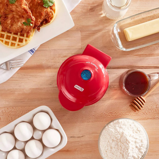 Dash Mini Waffle Maker - Red