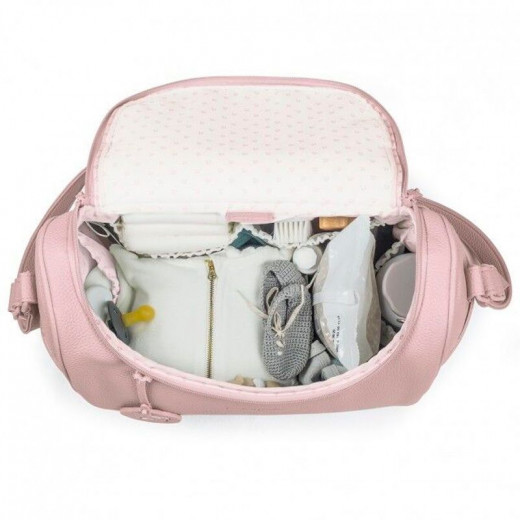 Pasito A Pasito Pink Faux Leather Walking Bag organizer