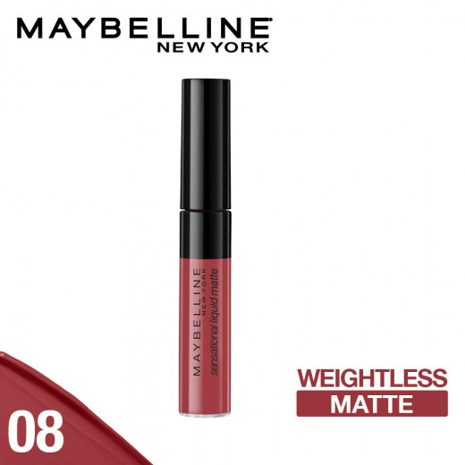 Maybelline Lipstick Sensational Liquid Matte 08