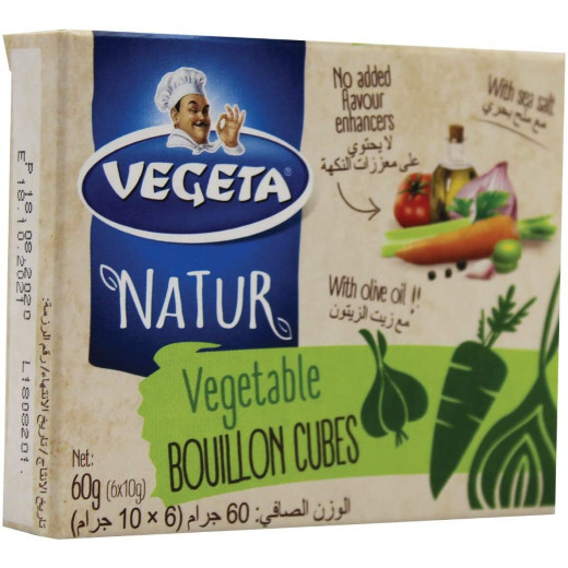 Vegeta Natur Vegetable Bouillon Cubes Seasoning, 60 Gram