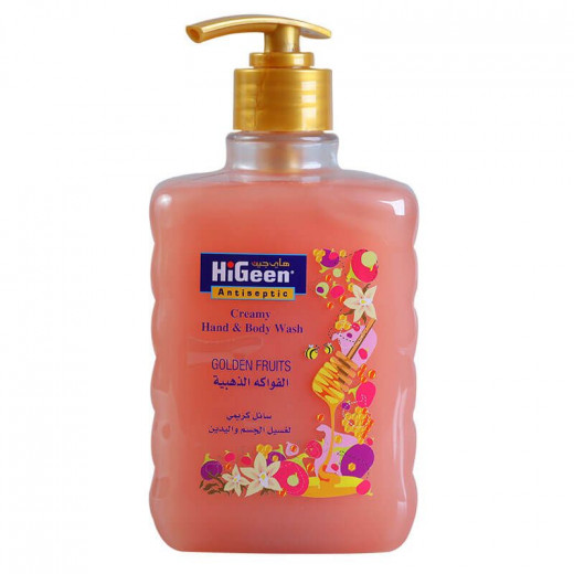 Higeen Creamy Hand and Body Wash, Golden Fruits, 500 Ml