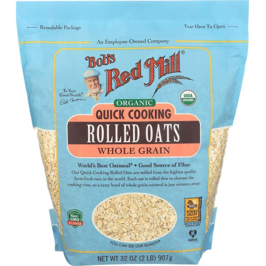 Bob's Red Mill Organic Quick Cooking Rolled Oats, 907gram