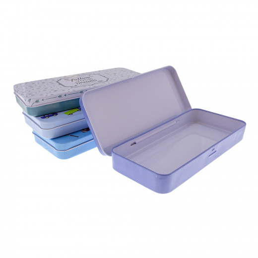 Bazic Tin Pencil Box Square, XS, 1 Box