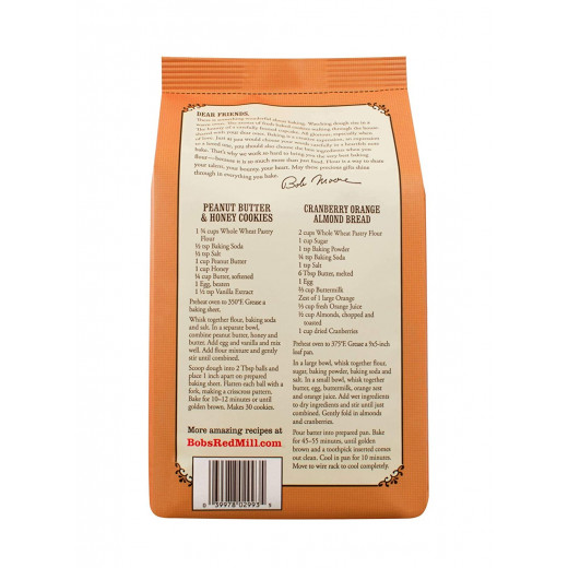 Bob's Red Mill, Organic Pastry Flour, Whole Wheat, 2.270kg