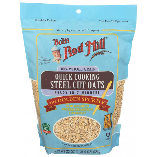 Bob's Red Mill Quick Cooking Steel Cut Oats, 624 gram