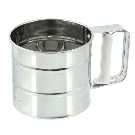 Zenker "Patisserie" Flour Press Sieve, Silver, 10.5X9 cm