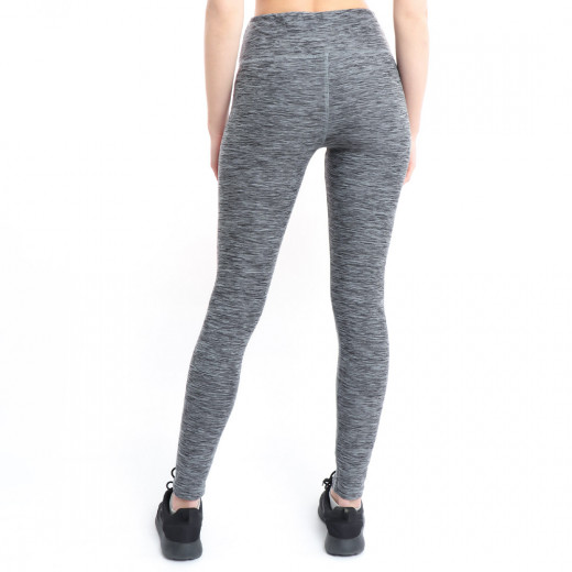 RB Women's High-Waist Leggings, X Large Size, Grey Color