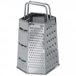 Fackelmann Hexagon Universal Grater, Stainless Steel, 22 CM