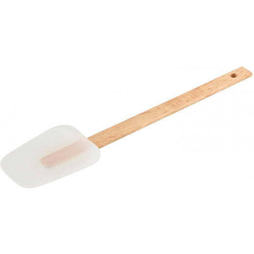 Fackelmann Beech, Silicone Spatula, Brown Color, 32 CM