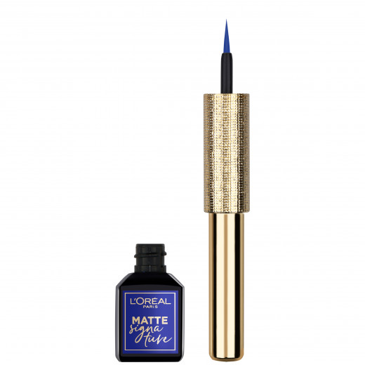 L'Oreal Paris Matte Signature Liquid Blue Eyeliner, 02