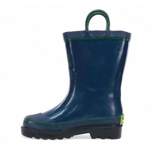 Western Chief Kids Firechief Rain Boot, Navy Color, Size 27