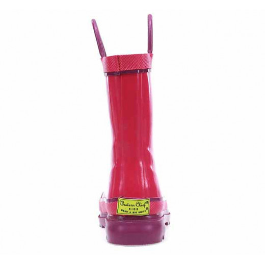 Western Chief Kids Firechief Rain Boot, Pink Color, Size 28