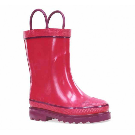 Western Chief Kids Firechief Rain Boot, Pink Color, Size 23