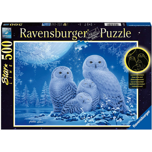 Ravensburger Puzzle Owls in the Moonlight, 500 Pieces