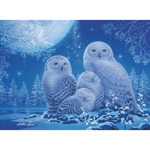 Ravensburger Puzzle Owls in the Moonlight, 500 Pieces