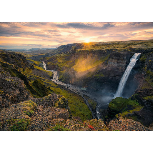 Ravensburger Puzzle Scandinavian Places Haifoss of Island,1000 Pieces