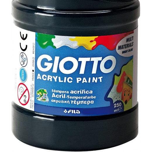 Giotto  Acrilic, Black, 250ml